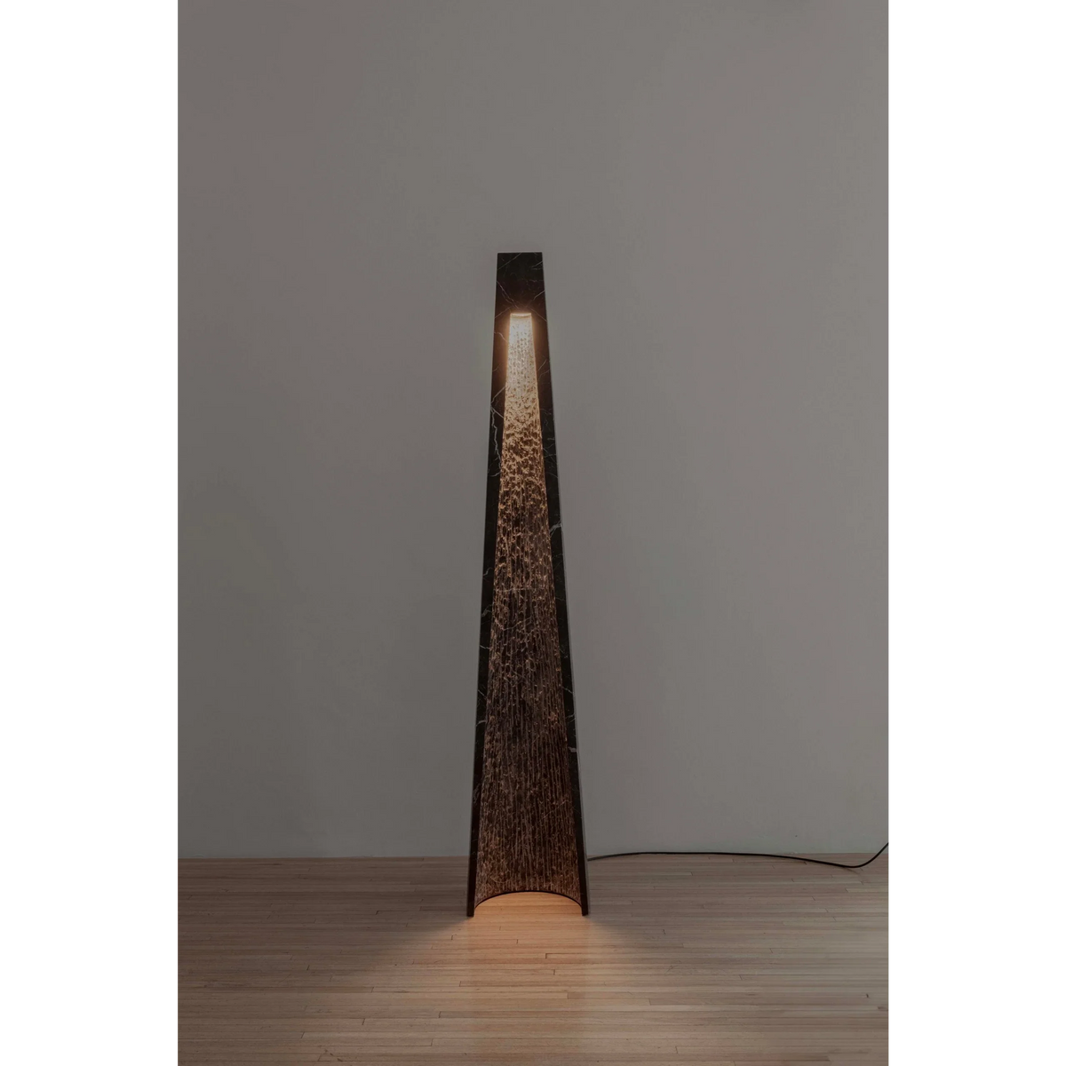 Marble-look Floor Lamp 165cm | Black Resin Column Standing Modern Minimalist Living & Study Casalolalights Luxury Lamps