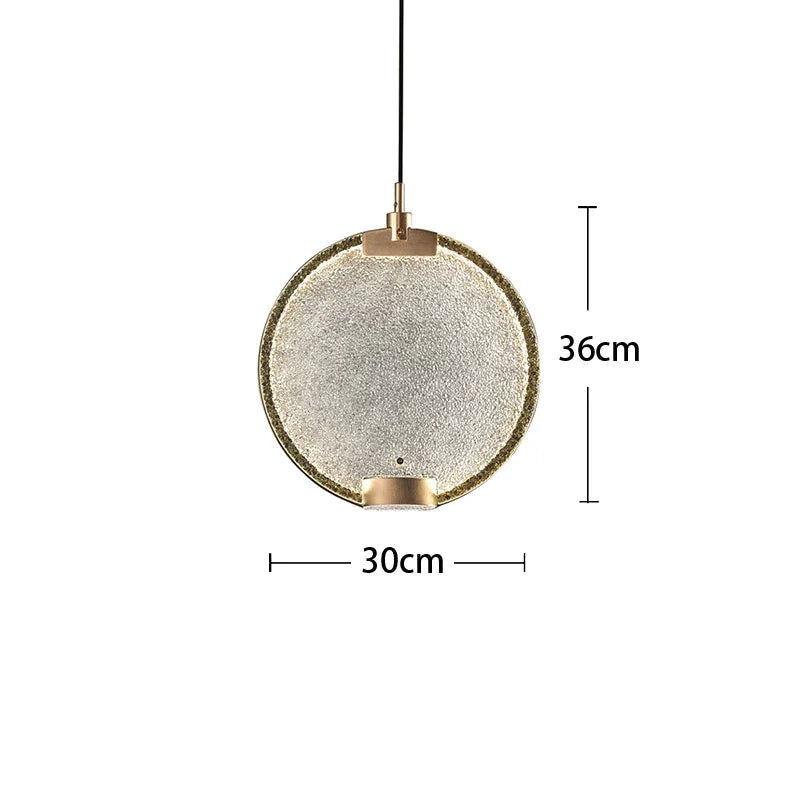 Mansiero Green Brass Glass Pendant Lighting For Dining Room Kitchen Living - Lamps
