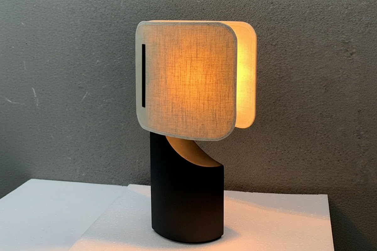Sculptural Table Lamp 52cm | Architectural Layered Diffuser Resin Contemporary Console & Desk Casalolalights Luxury