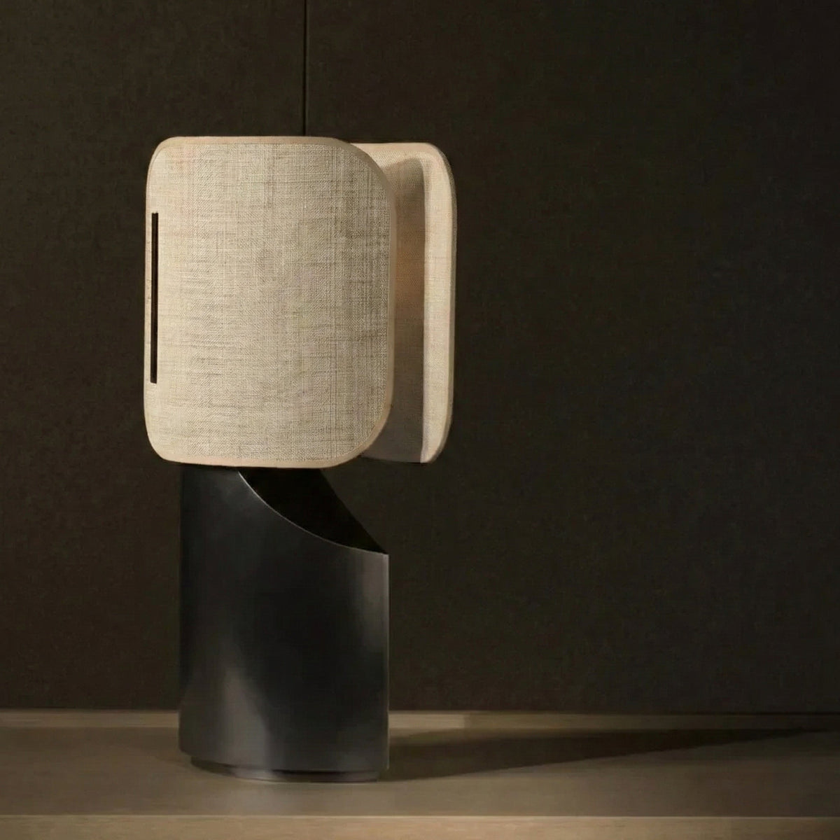 Sculptural Table Lamp 52cm | Architectural Layered Diffuser Resin Contemporary Console & Desk Casalolalights Luxury