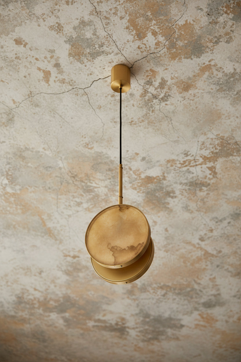 Luxury Marble & Copper Pendant Lamp for Restaurants Living Room Bedside Kitchen Island Dining