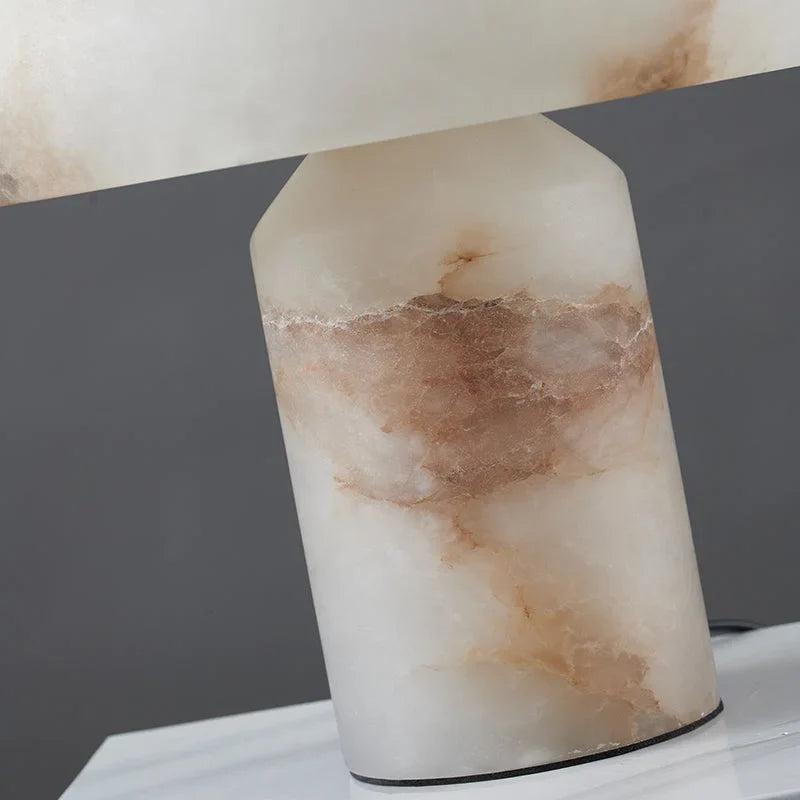 Marble Dome Table Lamp | Sculptural Mushroom Stone 28cm Modern Organic Bedside & Console Casalolalights Luxury Lamps
