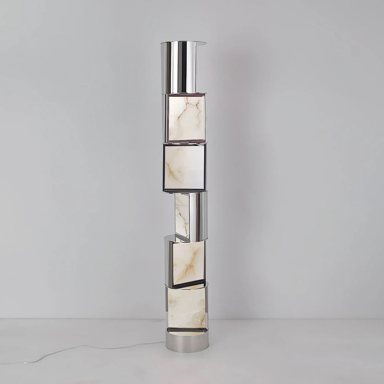 Mordern Luxury Marble Effect Led Floor Lamp for Living Room