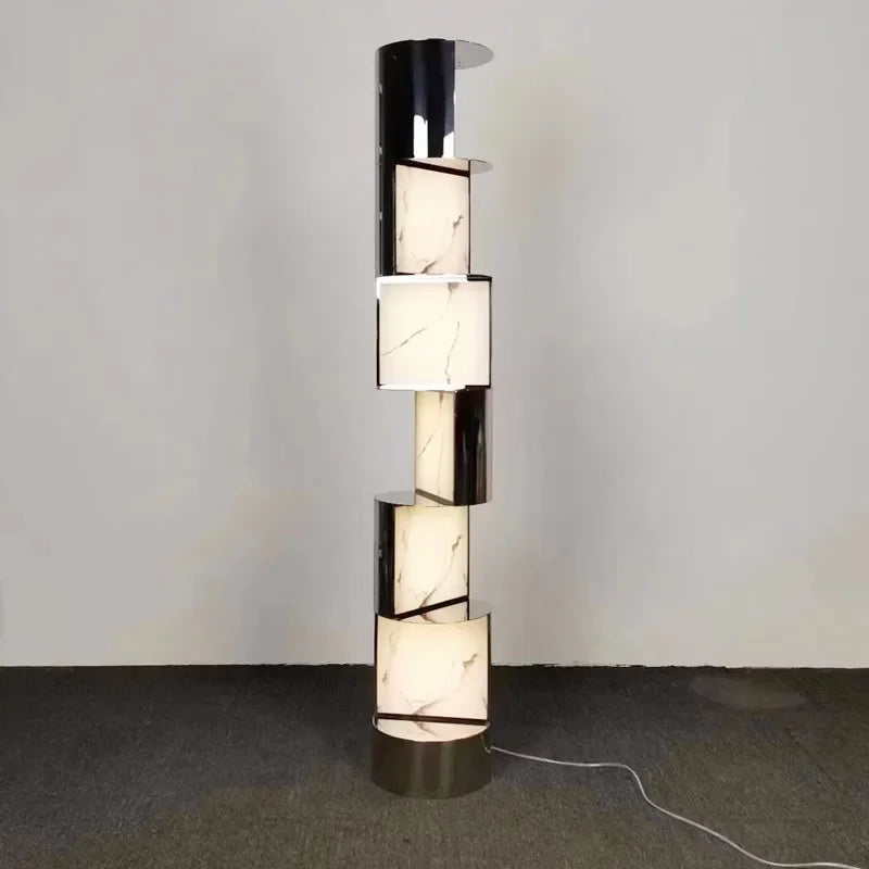 Mordern Luxury Marble Effect Led Floor Lamp for Living Room