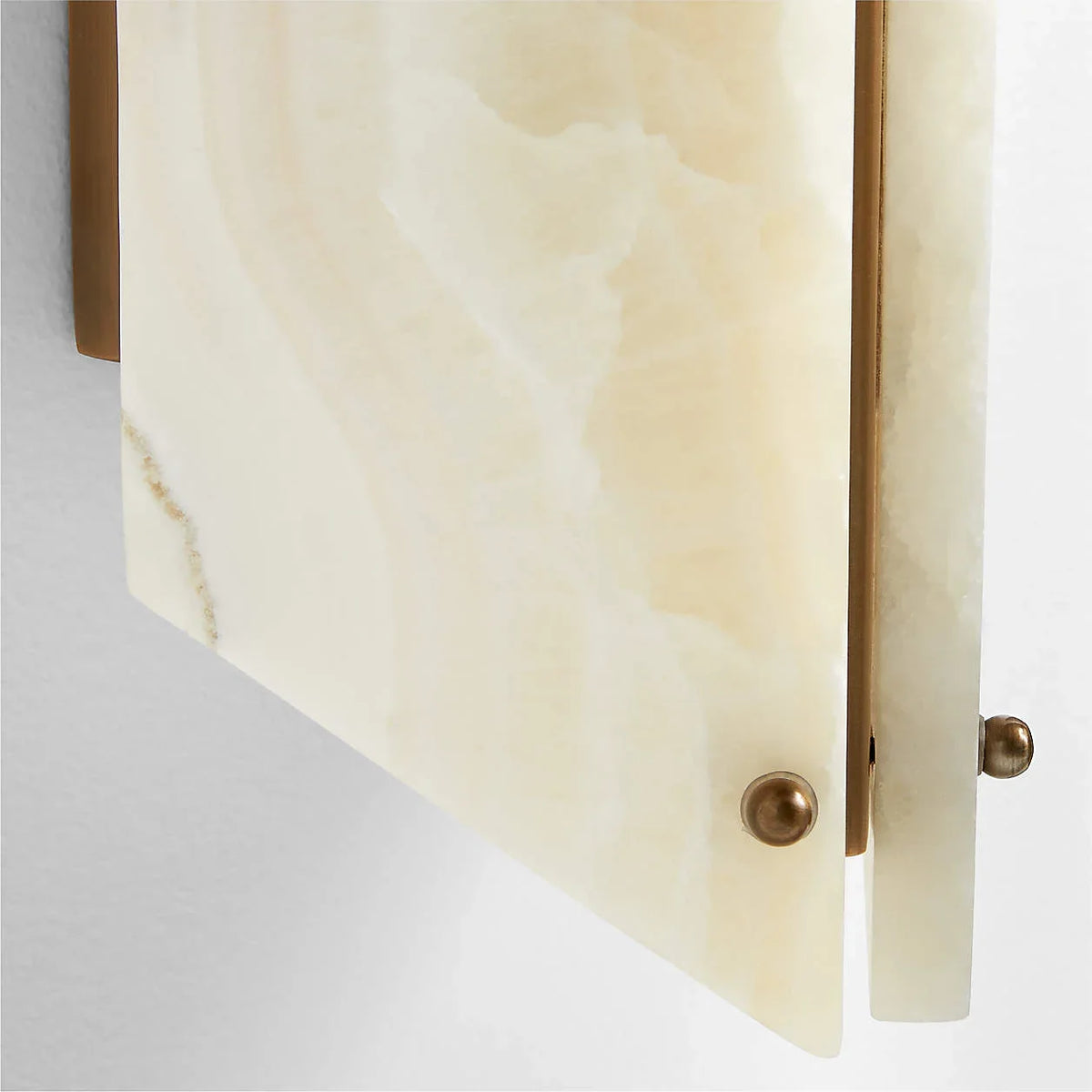 Marble Geometric Wall Sconce | Angled Onyx-style Stone & Copper 35cm Modern Minimalist Hallway Casalolalights Luxury