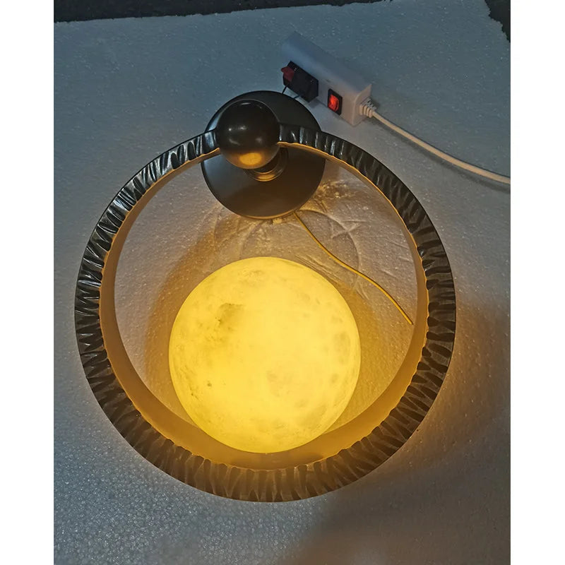 Textured Brass Ring Sconce | Marble Globe Bedside Light