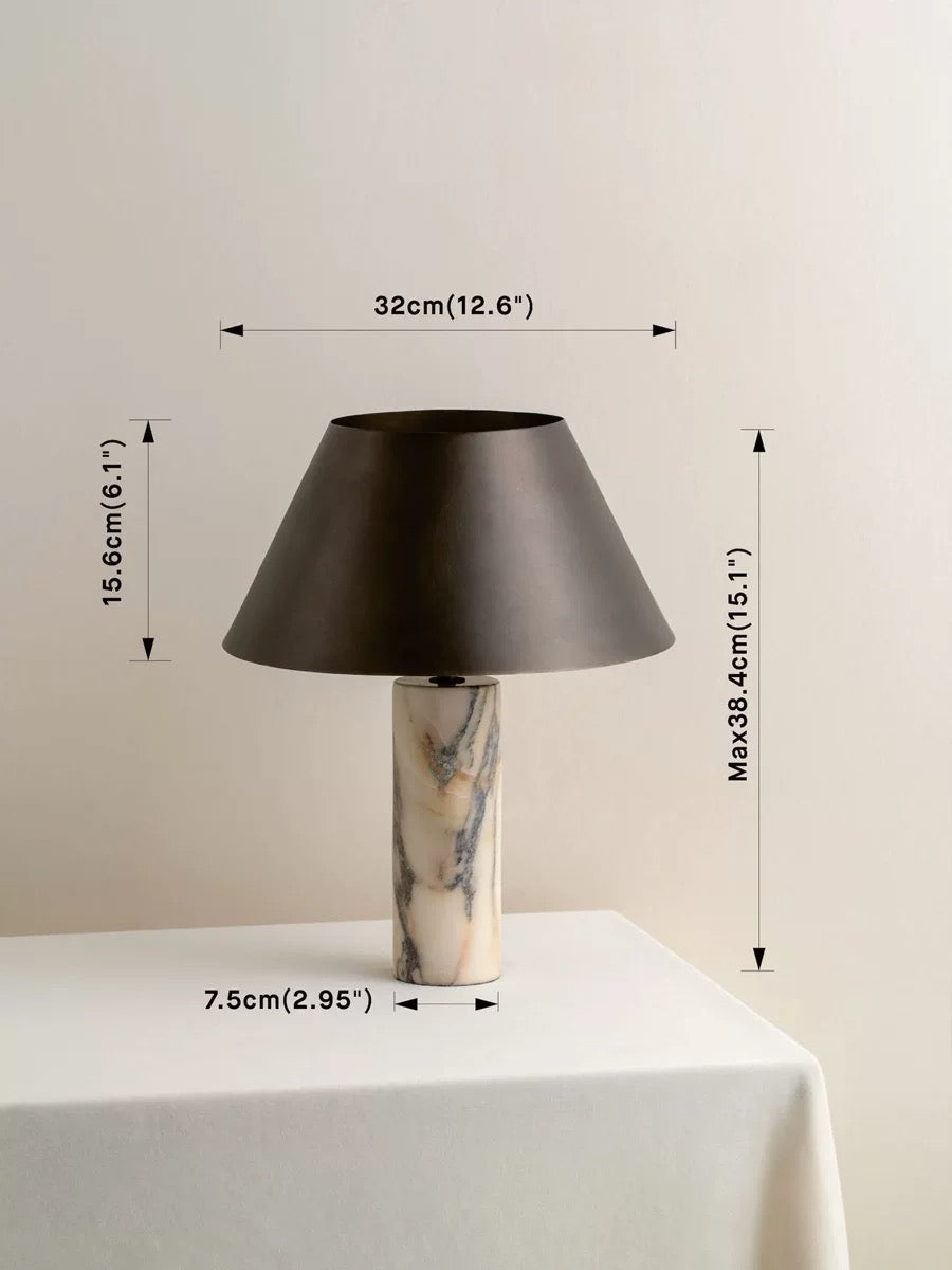Genuine Marble Table Lamp – Wabi-sabi Designer Lighting for Bedroom Living Room or Dining Area Casalolalights Luxury