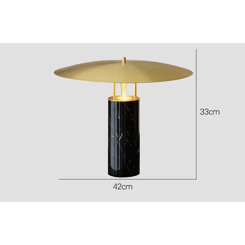 Marble Table Lamp | Natural Stone & Iron Nordic Desk Warm Led Living Room Study Bedroom Casalolalights Luxury Lamps