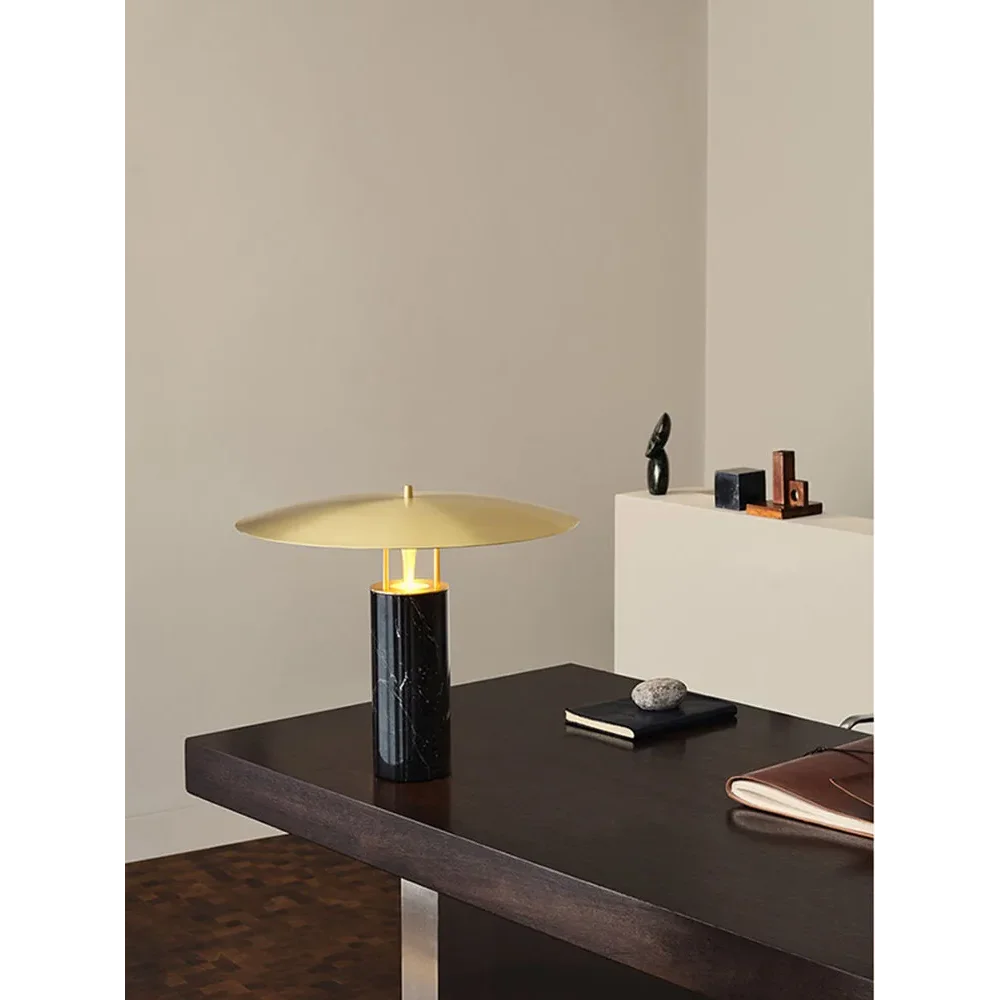 Marble Table Lamp | Natural Stone & Iron Nordic Desk Warm Led Living Room Study Bedroom Casalolalights Luxury Lamps