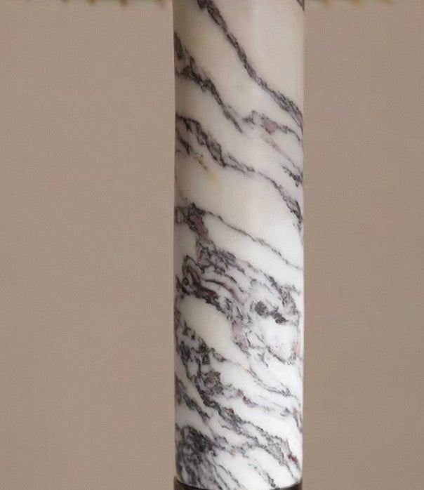 Designer Marble and Parchment Table Lamp | Minimalist Statement Lighting in Two Heights