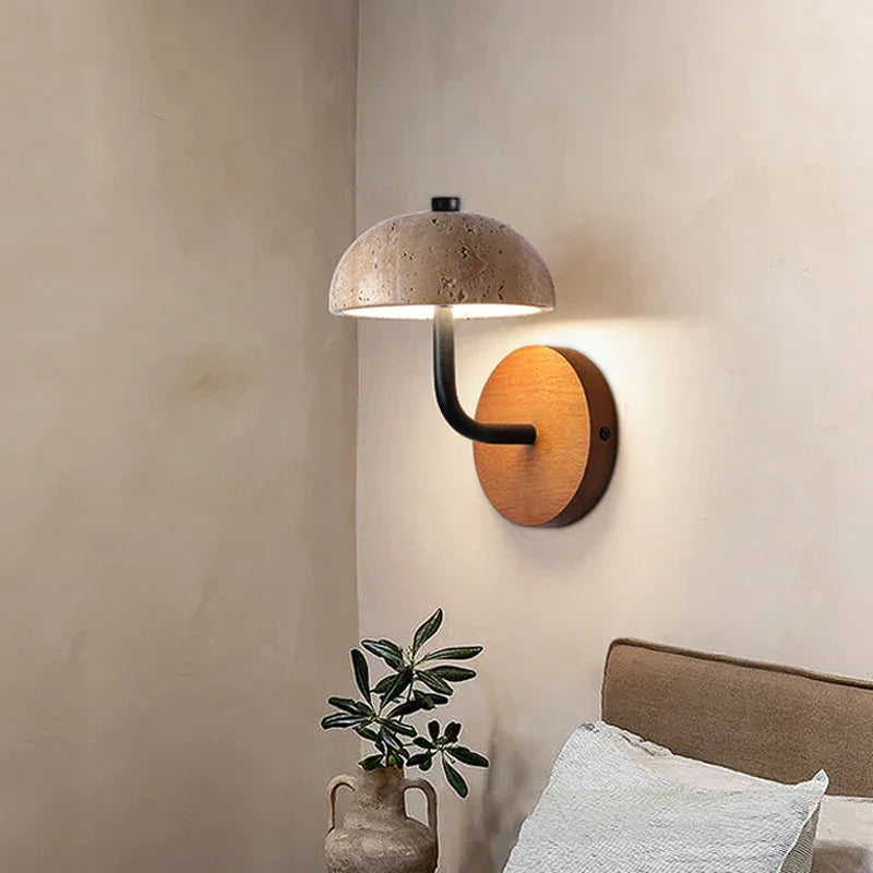 Marble Wall Lamp Natural Material Wabi Sabi Light Fixtures for Bedside Living Room Corridor