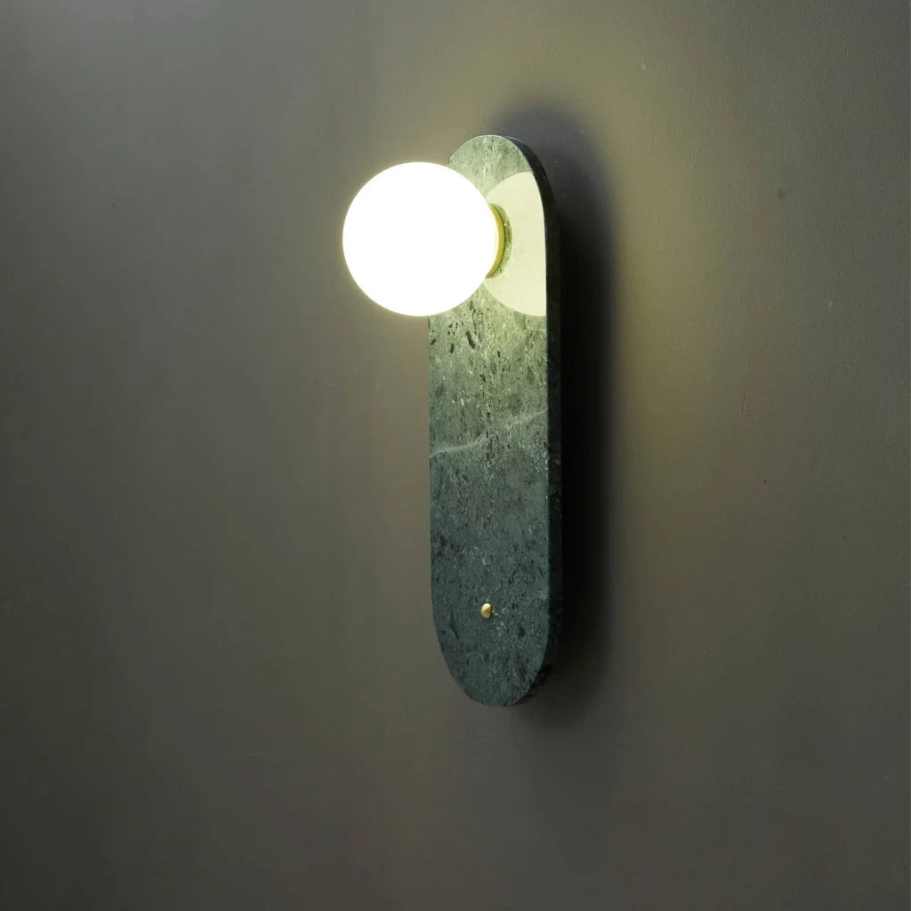 Marble Wall Light Fixtures Green White Luxury Interior Home Decor