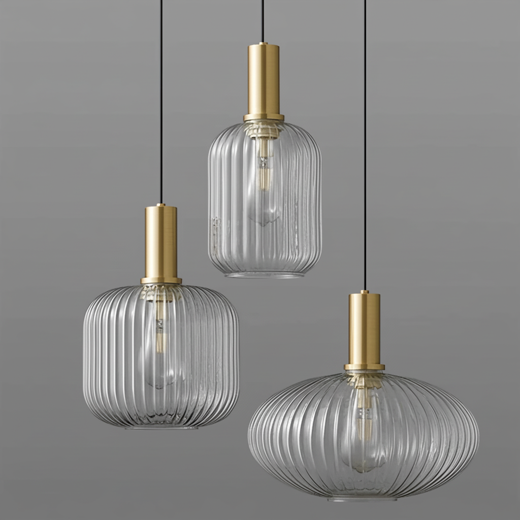 Transparent Glass Pendant Lights | 1-light for Kitchen Bedroom Bathroom Casalolalights Luxury Lamps for Interior