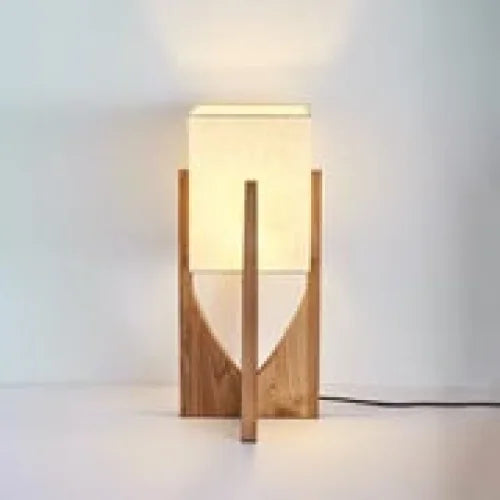 Mid Century Table Lamp | Japanese Light | Rustic | Wood Floor | Casalola