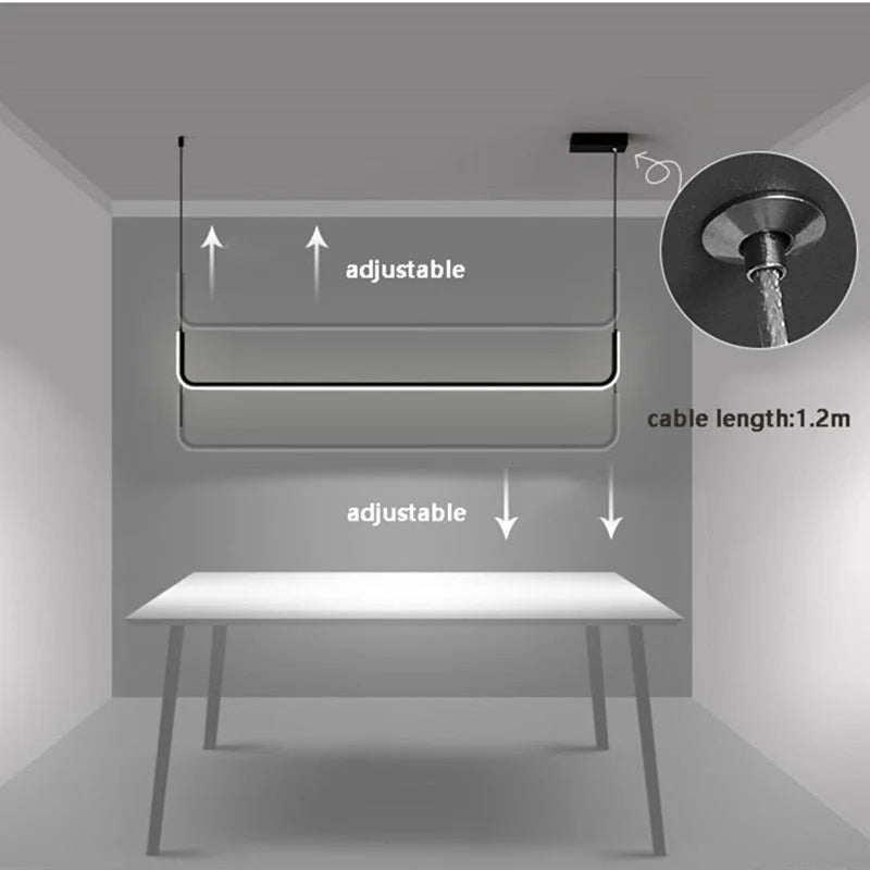 Led Kitchen Island Linear Pendant Lighting | Modern Chandelier Light for Dining Room | Casalola Casalolalights Luxury