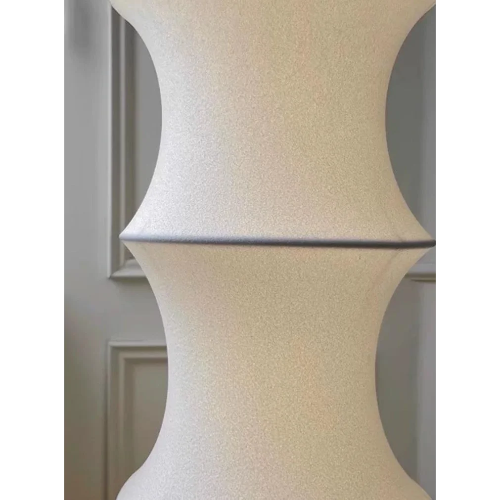 Fabric & Iron Table Lamp | Modern Minimalist Desk or Bedside Lighting