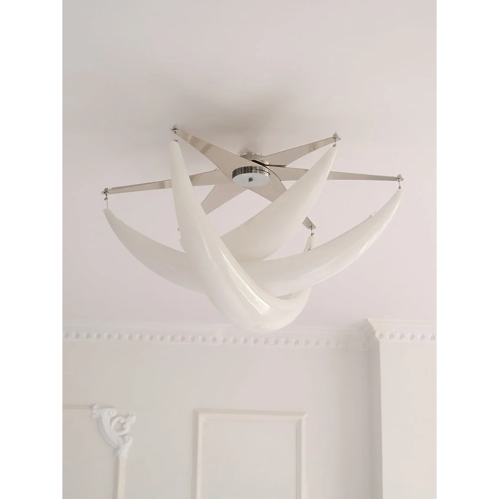 Minimalist Crescent Ceiling Light | Flush Mount Modern Atmosphere Lamp