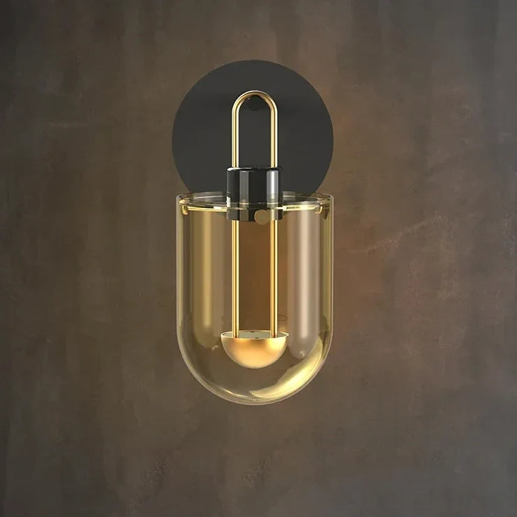 Minimalist Led Wall Sconce | Stained-glass Up-down Light Modern Bedside Lamp Living Room & Bedroom Casalolalights