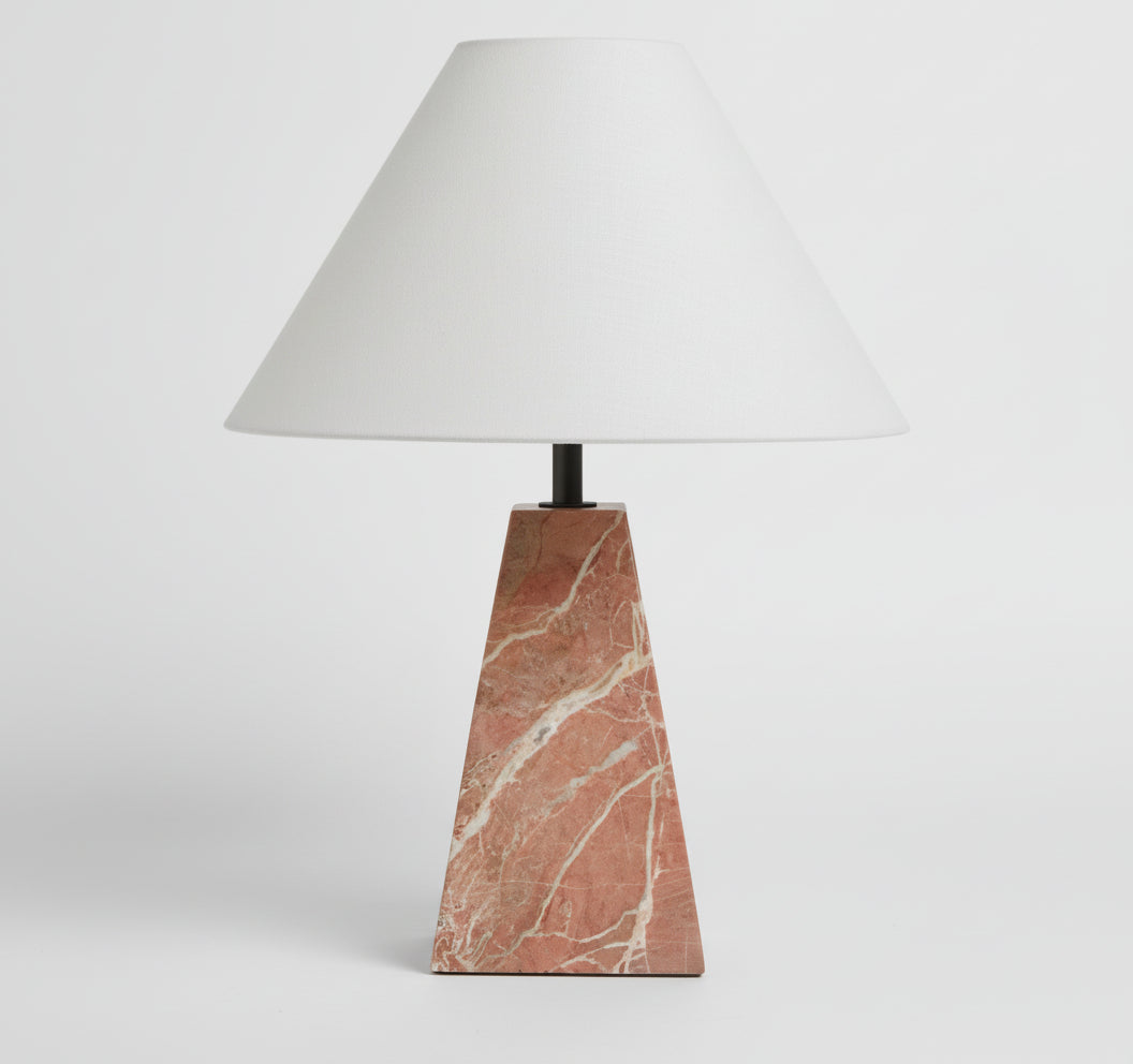Minimalist Marble Table Lamp | Wabi-sabi Lamps for Bedroom Living Room Console