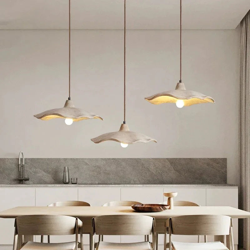 Minimalist Resin Pendant Light 25cm | Organic Textured Hanging Lamp Dining Room Kitchen & Living Casalolalights Luxury