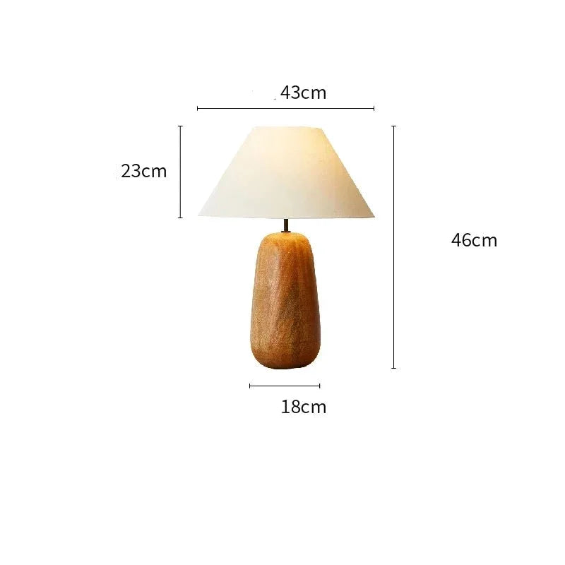 Minimalist Solid Wood Table Lamp | Bedside Lamp| Japandi Decor