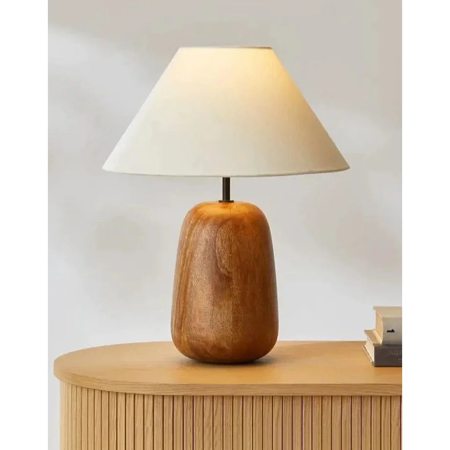 Minimalist Solid Wood Table Lamp | Bedside Lamp| Japandi Decor