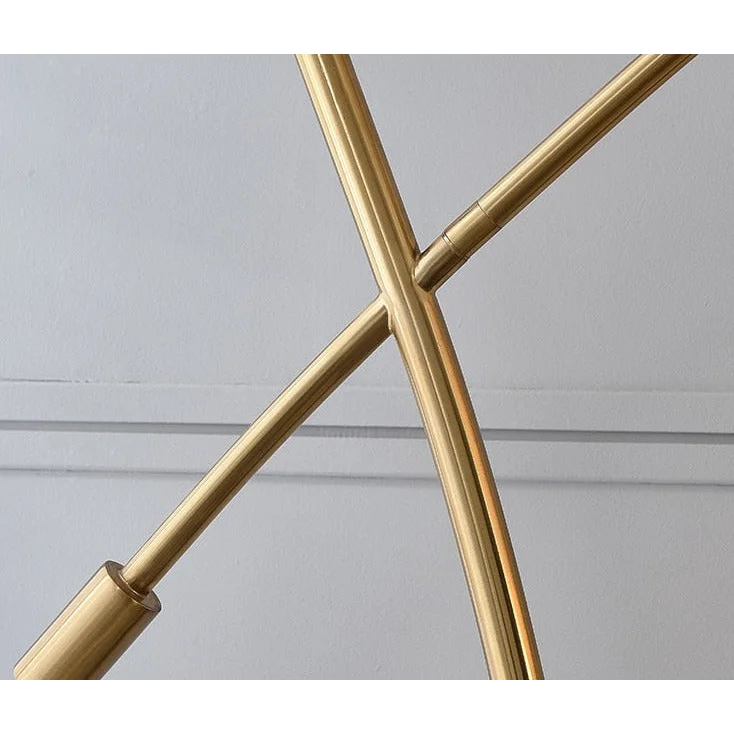 Minimalist Arc Floor Lamp | Living Room Lamps | Metal Base White Fabric Lampshade | Casalola