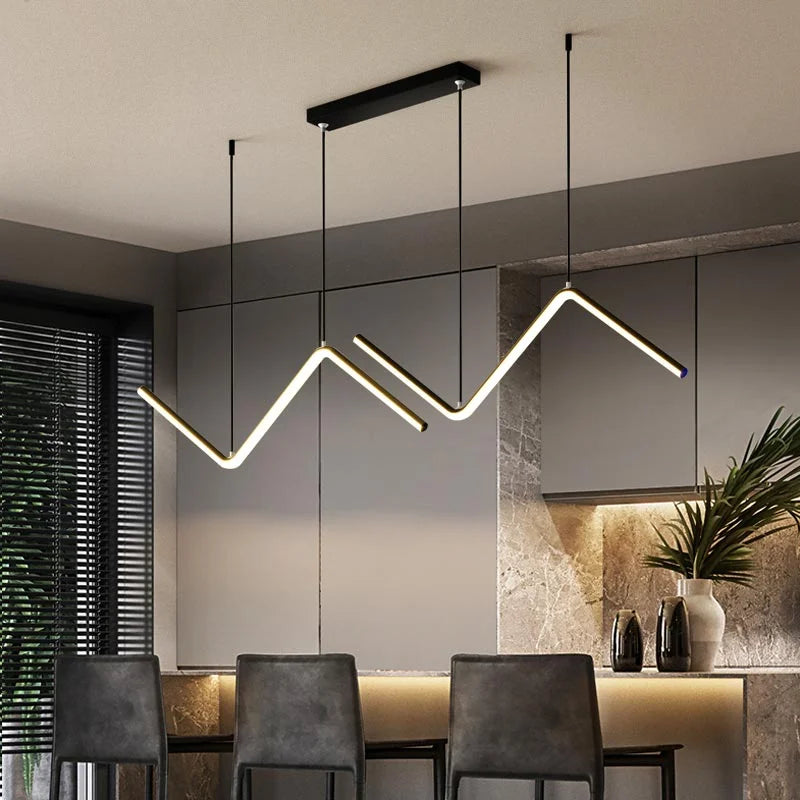 Modern Linear Pendant Lighting | Led Kitchen | Casalola