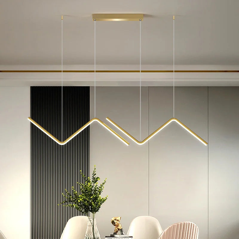 Modern Linear Pendant Lighting | Led Kitchen | Casalola