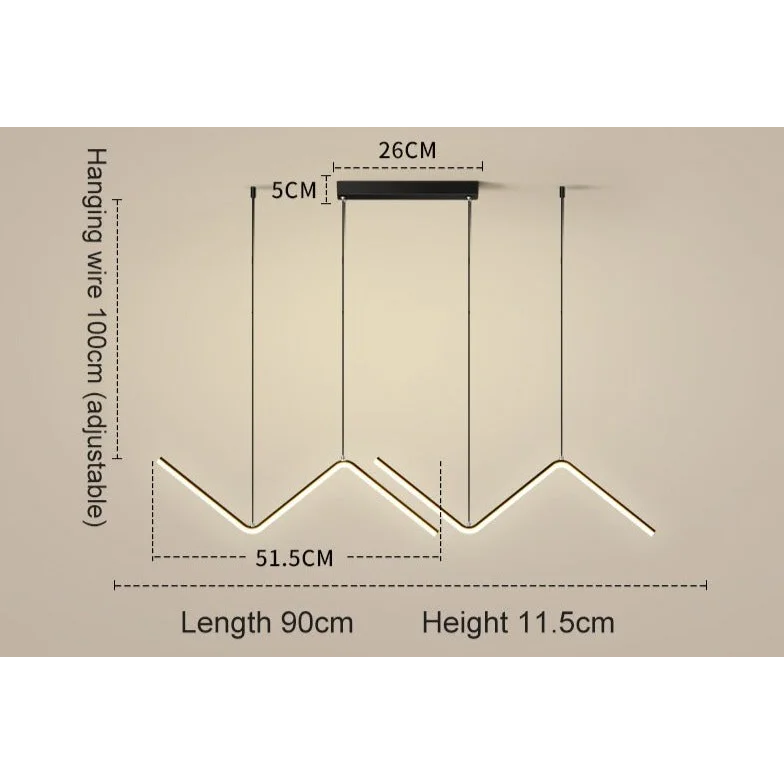 Modern Linear Pendant Lighting | Led Kitchen | Casalola