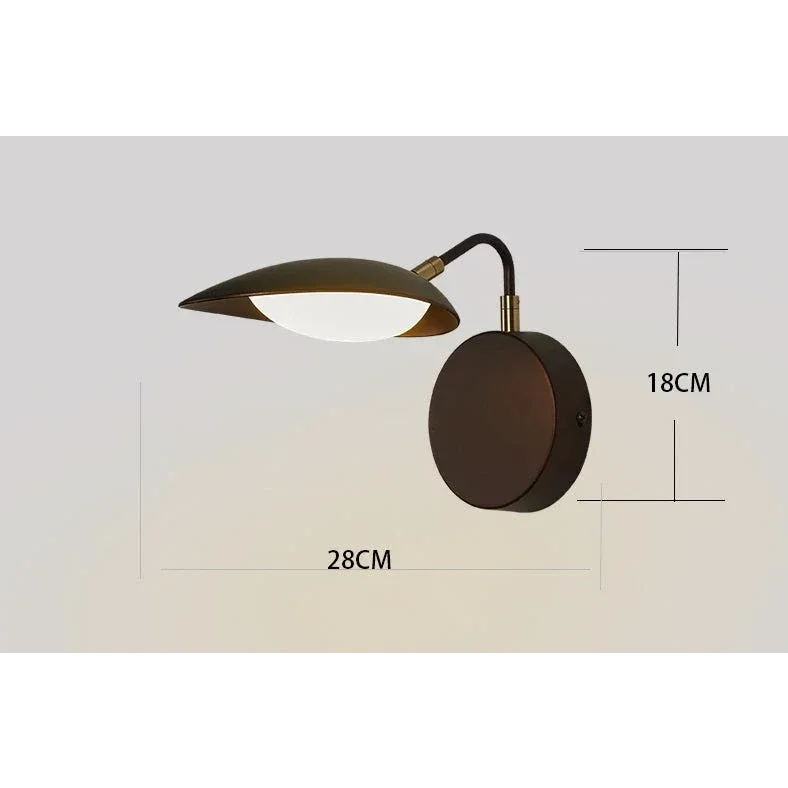 Modern Rotatable Black Wall Sconces for Living Room or Bedside