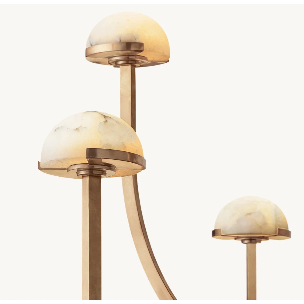 Copper and Alabaster Chandelier for Living Room or Dining | Casalola Lights