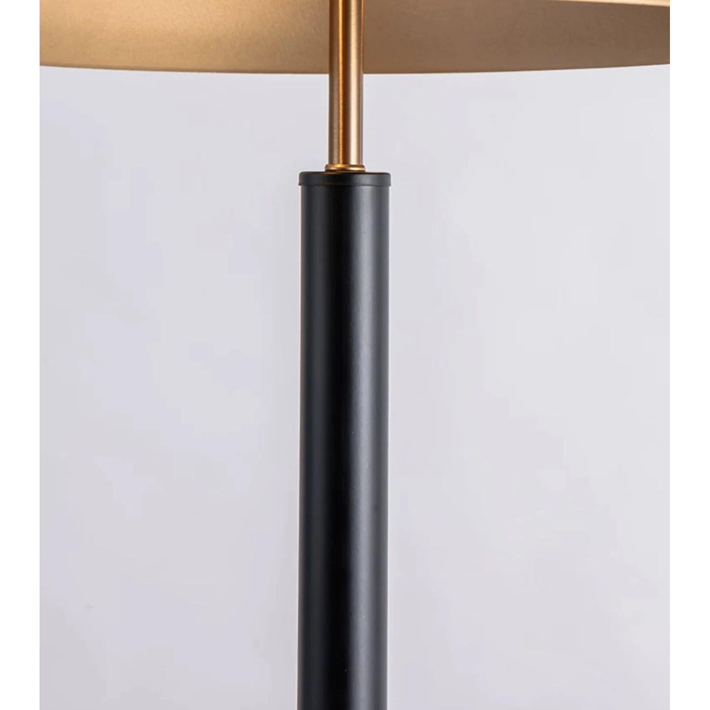 Modern Brass and Black Iron Table Lamp – Luxury Accent Light for Living Room or Bedroom