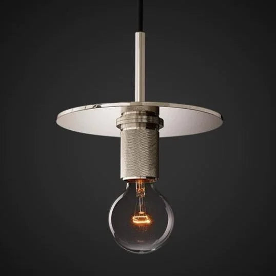 Disc Pendant Light for Kitchen Island or Dining Room | Exposed Bulb Casalola Lights Luxury Lamps Interior Designers