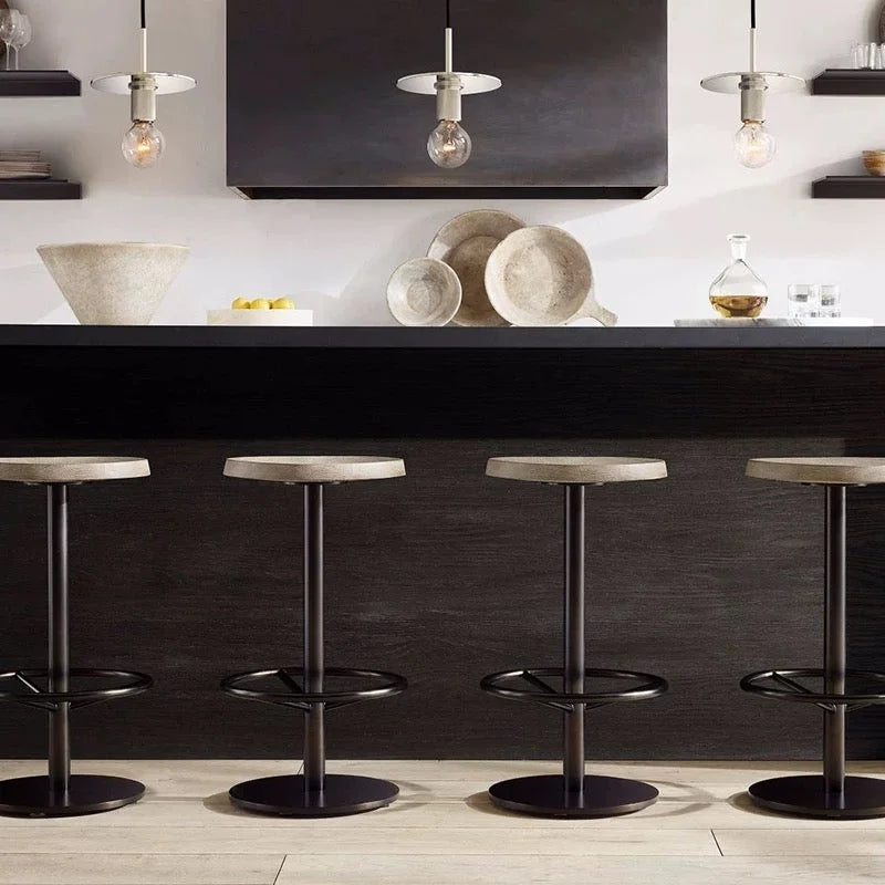 Disc Pendant Light for Kitchen Island or Dining Room | Exposed Bulb Casalola Lights Luxury Lamps Interior Designers
