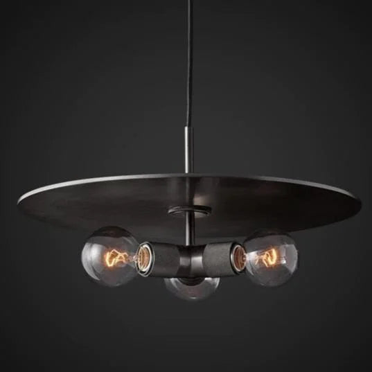 Disc Pendant Light for Kitchen Island or Dining Room | Exposed Bulb Casalola Lights Luxury Lamps Interior Designers