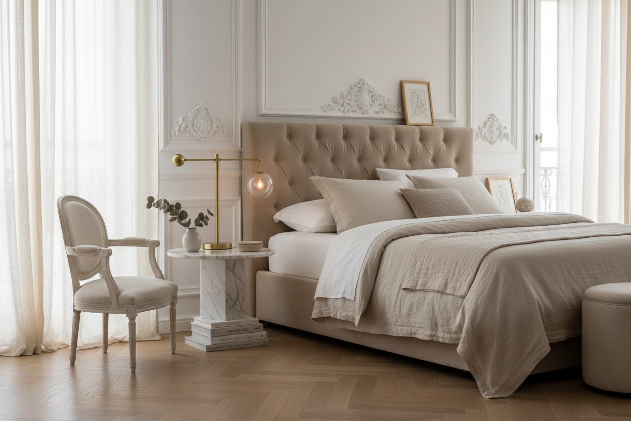 MODERN BRASS AND GLASS GLOBE TABLE LAMP | CLCBAL093