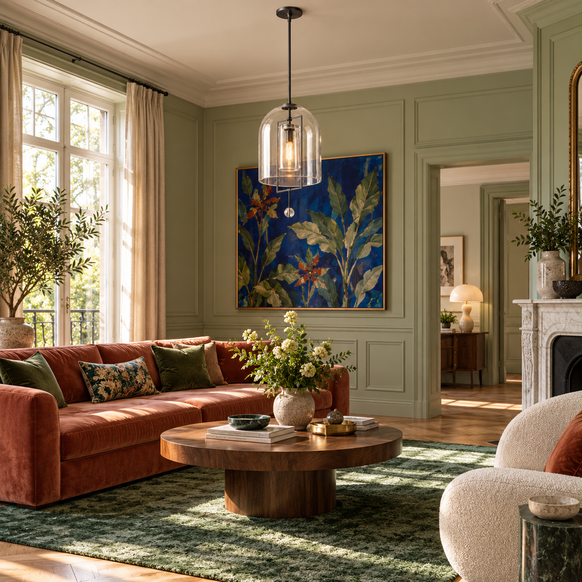 Glass Pendant Lights - Layered Bell Casalola Luxury Lamps for Interior Designers