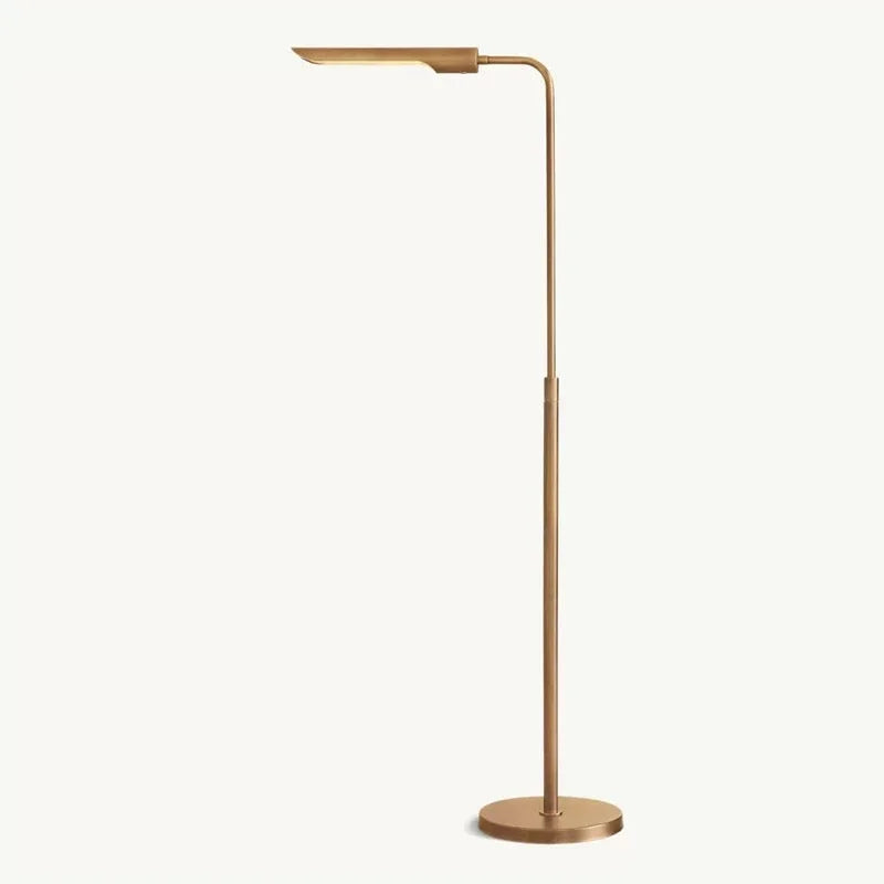 Mid Century Modern Floor Lamps Copper Finish Minimalist Design