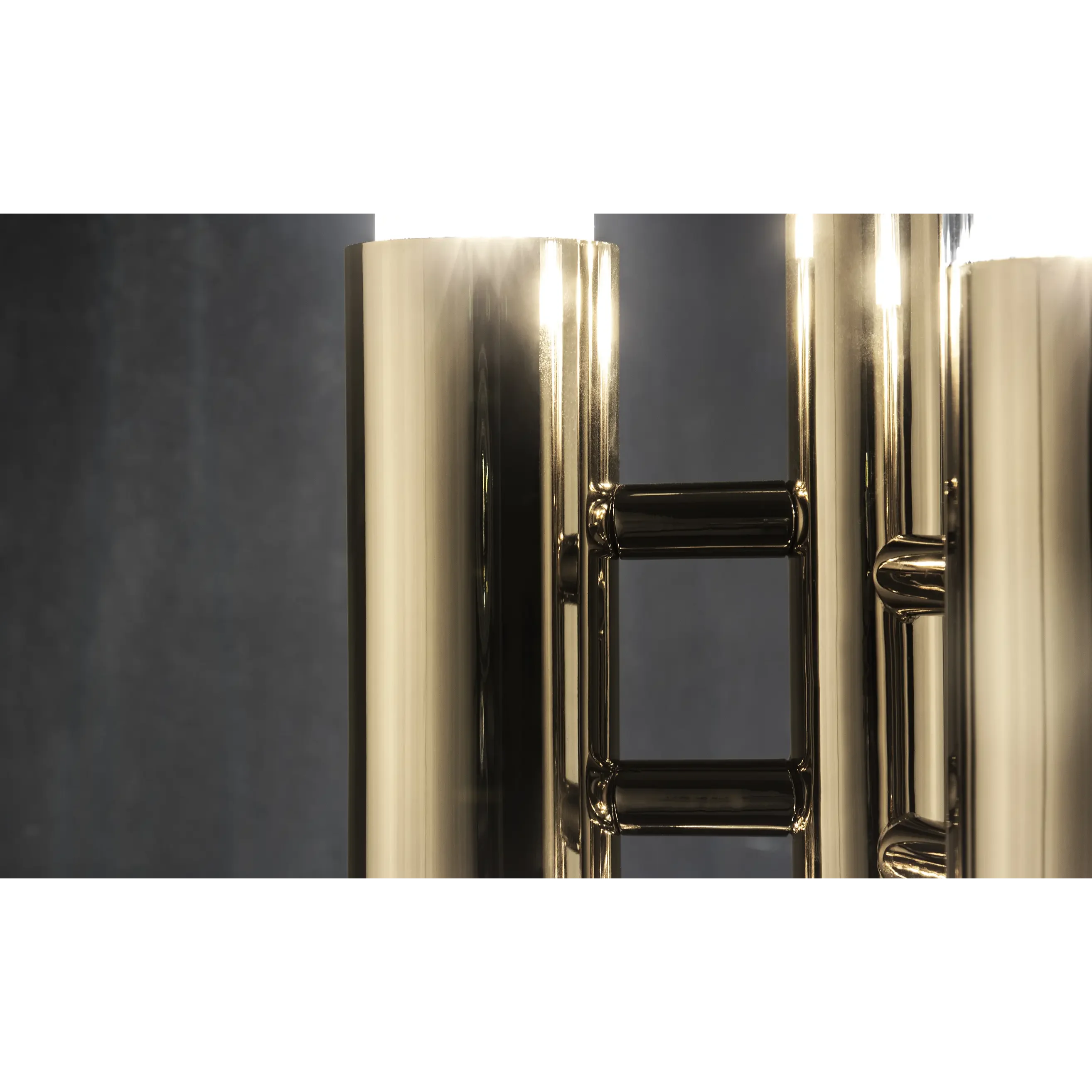 Modern Brass & Marble Table Lamp | Sculptural Glass Lighting