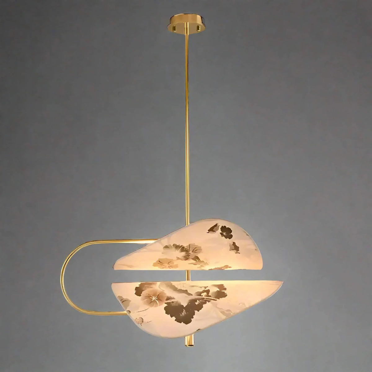 Akira Chinoiserie Floral Pendant Light – Designer Copper Led Statement Lamp Casalolalights Luxury Lamps for Interior