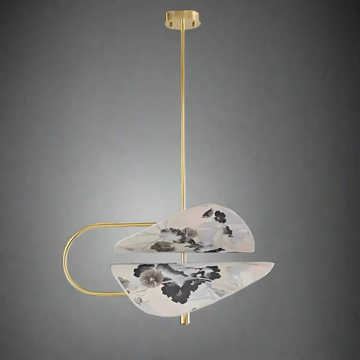 Akira Chinoiserie Floral Pendant Light – Designer Copper Led Statement Lamp Casalolalights Luxury Lamps for Interior