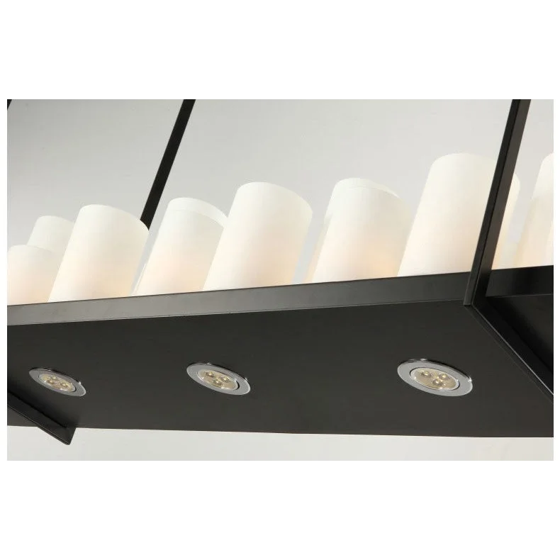 Candle Chandelier | Led Faux-marble Linear Modern Transitional Dining & Kitchen Island Casalolalights Luxury Lamps