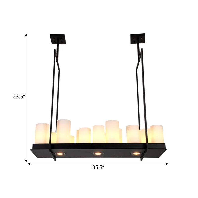 Candle Chandelier | Led Faux-marble Linear Modern Transitional Dining & Kitchen Island Casalolalights Luxury Lamps