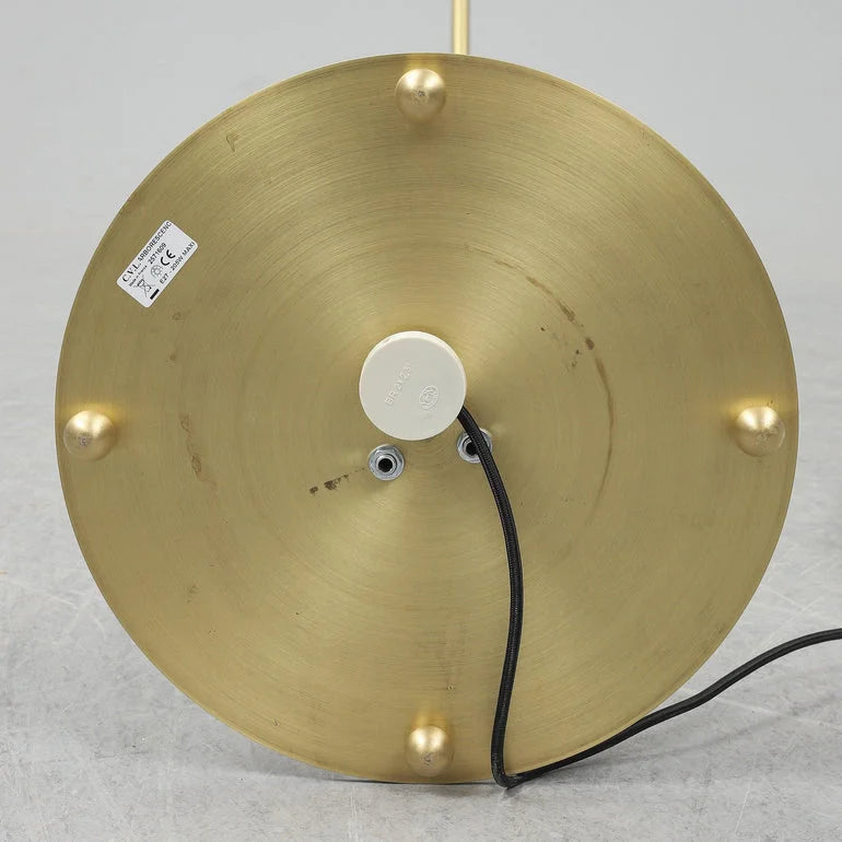 Modern Floor Lamp Gold Finish Fabric Shade Warm Light Csa Ul Listed Ce