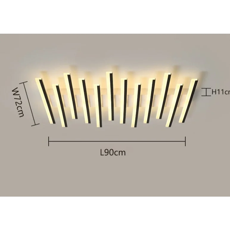 Modern Flush Mount | Multi Led Bar Ceiling Lamps | Low Lighting | Casalola
