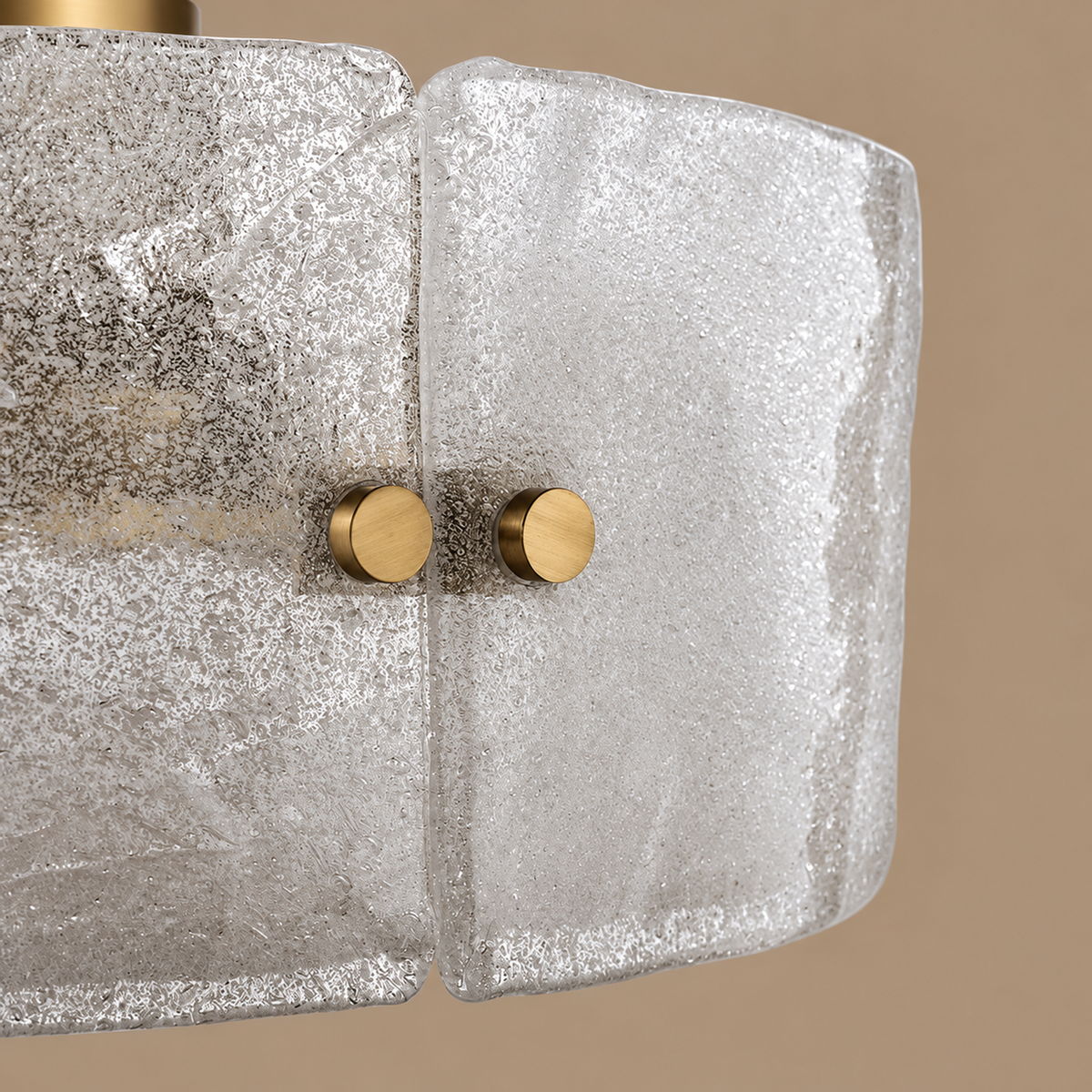 Flush Mount Ceiling Light - Frosted Glass & Brass Casalola Lights Luxury Lamps for Interior Designers
