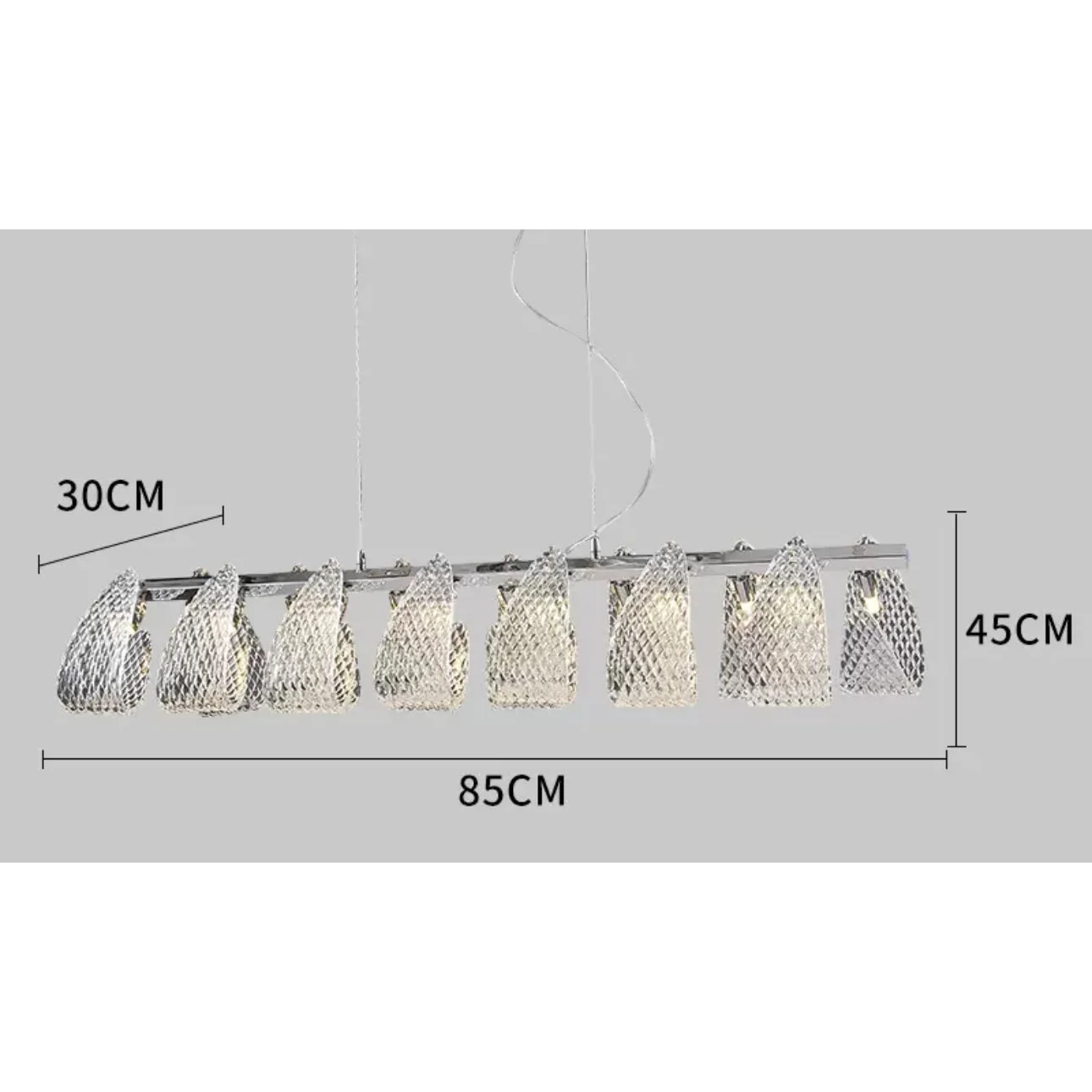 Modern Murano Glass Chandelier for Living Room and Dining Area