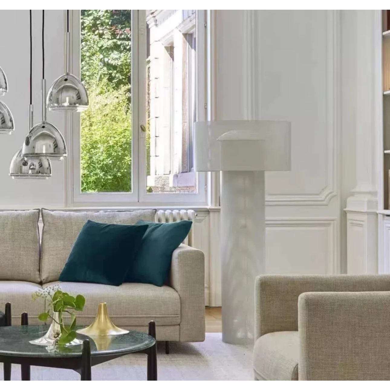 Luxury Mesh Table Lamps with Cylindrical Design – Wabi Sabi Minimalist