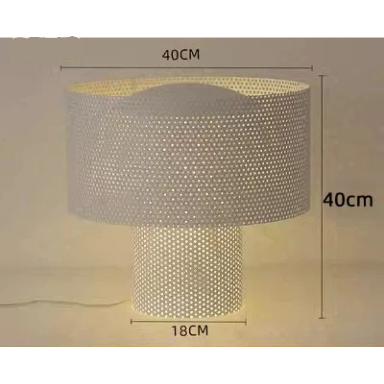 Luxury Mesh Table Lamps with Cylindrical Design – Wabi Sabi Minimalist
